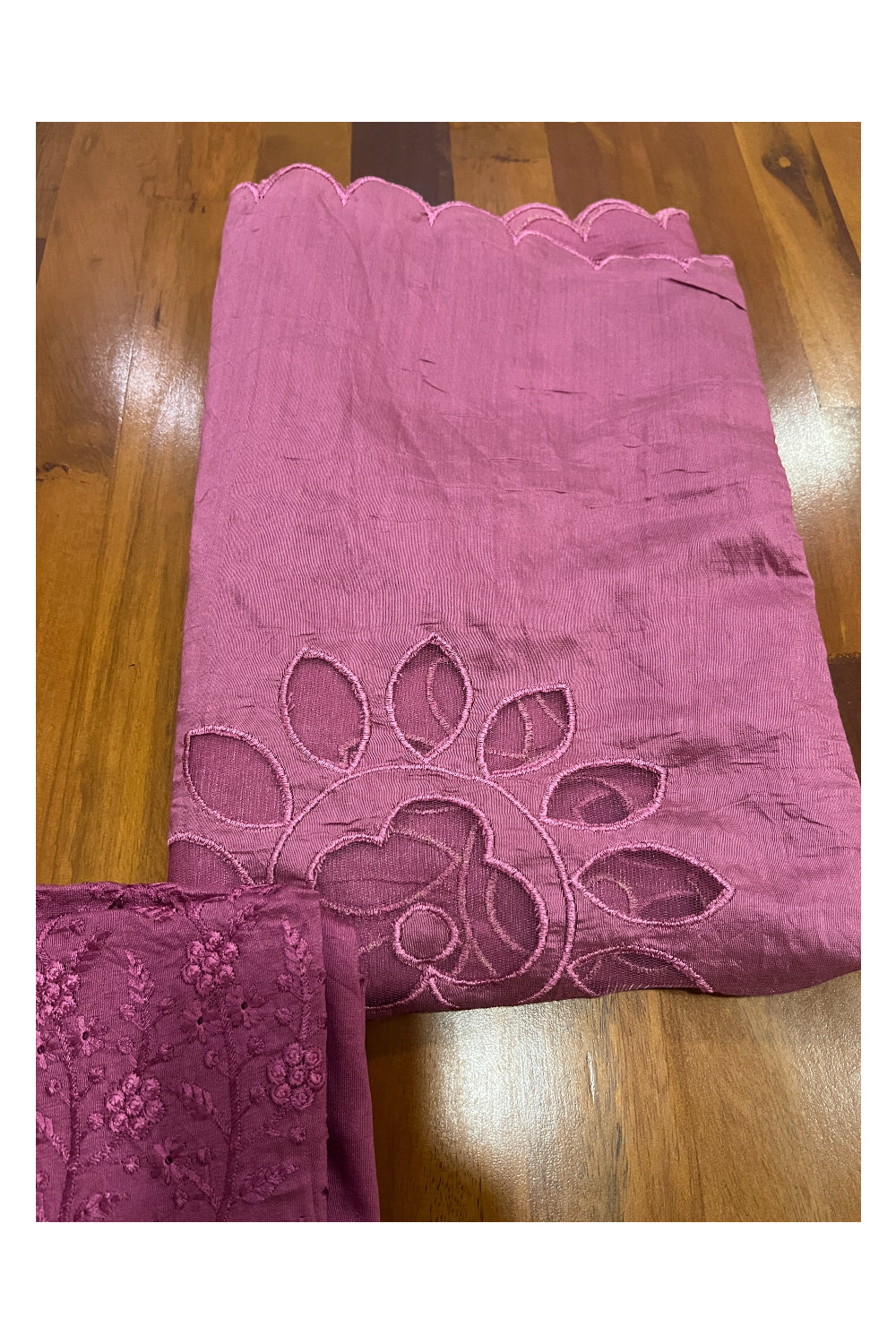 Southloom™ Cotton Churidar Salwar Suit Material in Magenta Hacoba Works