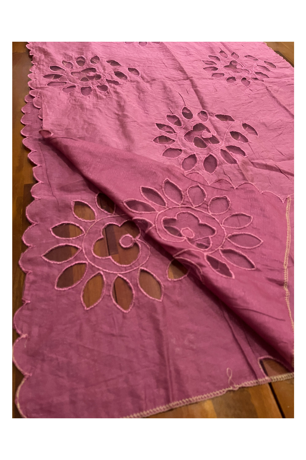 Southloom™ Cotton Churidar Salwar Suit Material in Magenta Hacoba Works