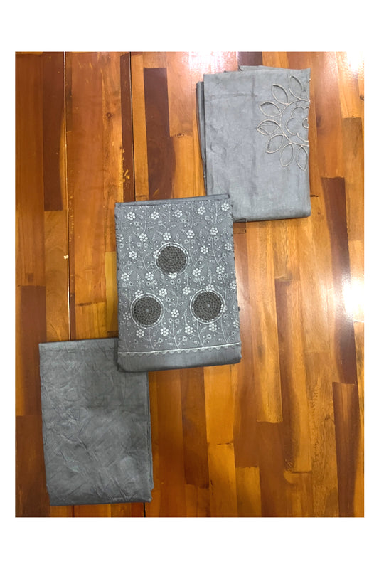Southloom™ Cotton Churidar Salwar Suit Material in Grey Hacoba Works