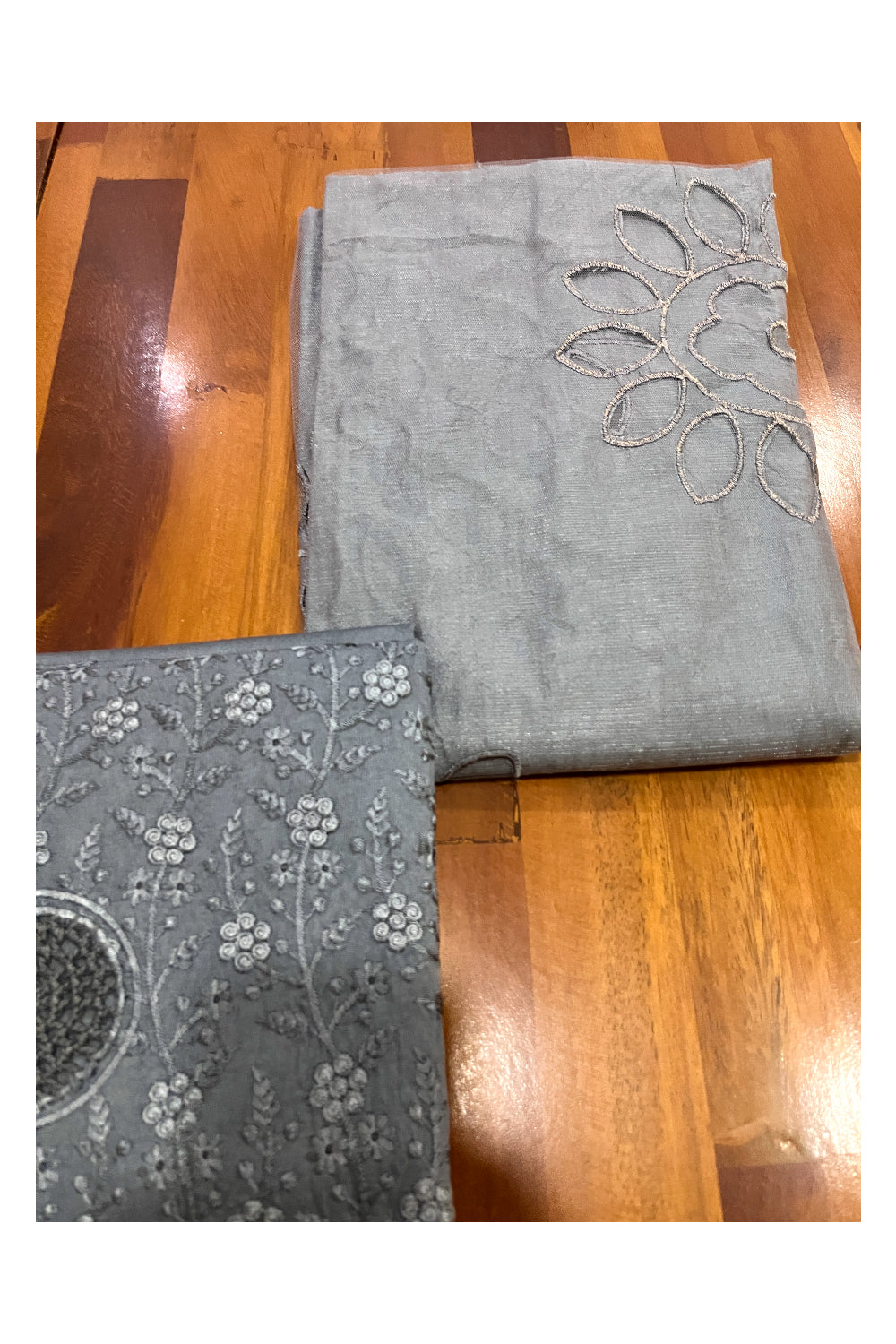 Southloom™ Cotton Churidar Salwar Suit Material in Grey Hacoba Works