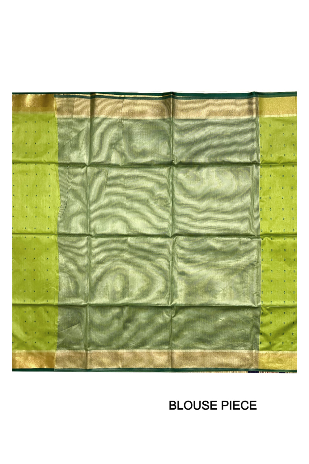 Southloom Semi Tussar Green Saree with Butta works on Body and Tassels on Pallu