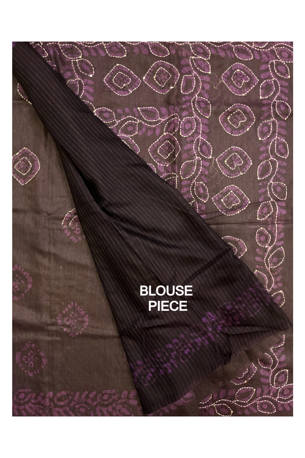 Southloom Cotton Dark Purple Saree with Thread works on Body and Pallu