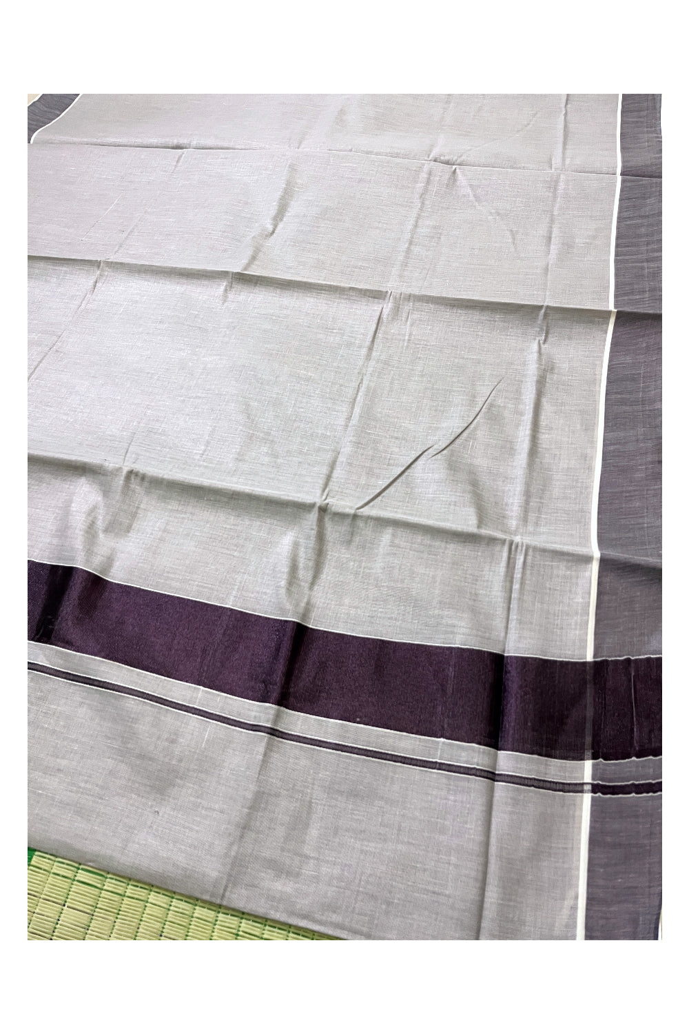 Kerala Tissue Black Kasavu Plain Saree with 3 Inch Border and Pallu (Onam Saree 2023)