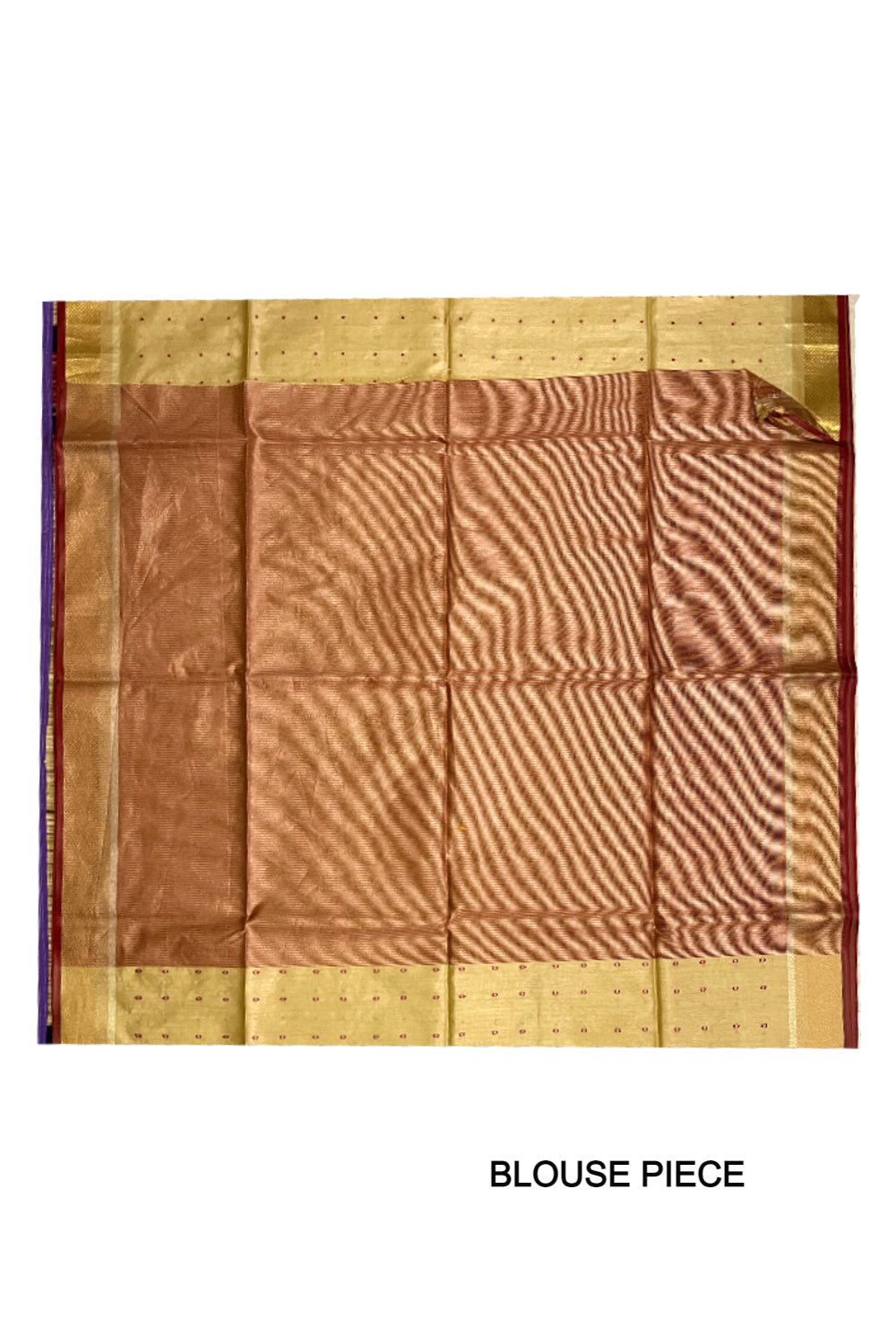 Southloom Semi Tussar Light Brown Saree with Butta works on Body and Tassels on Pallu