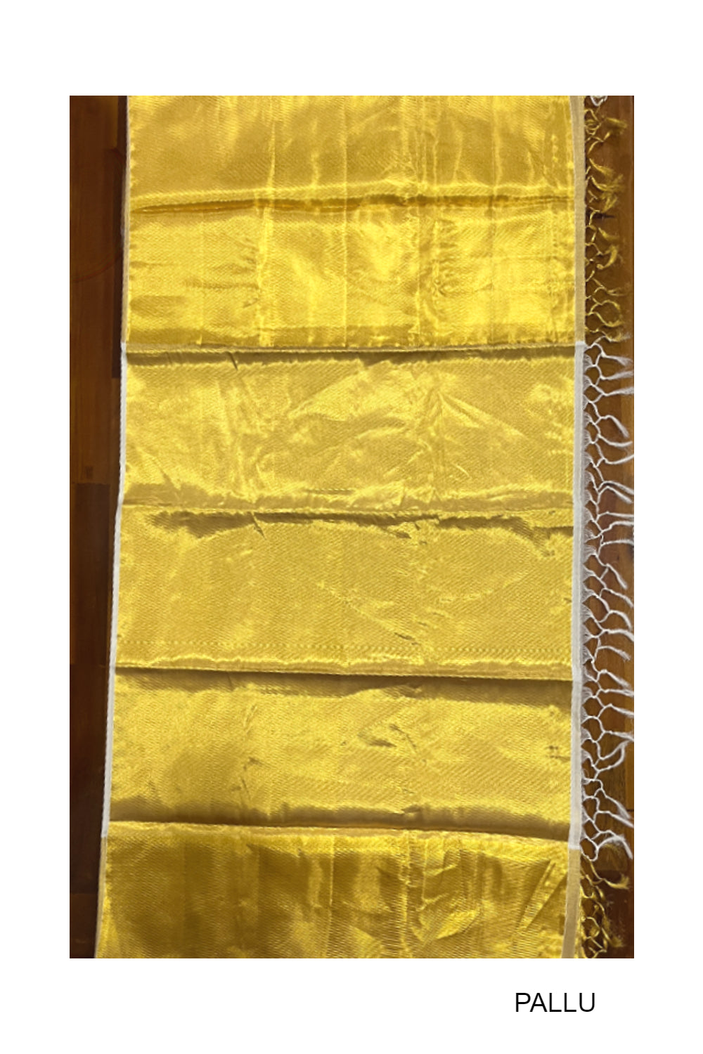 Southloom Premium Handloom Plain Kasavu Saree with 24 inch Mega Pallu