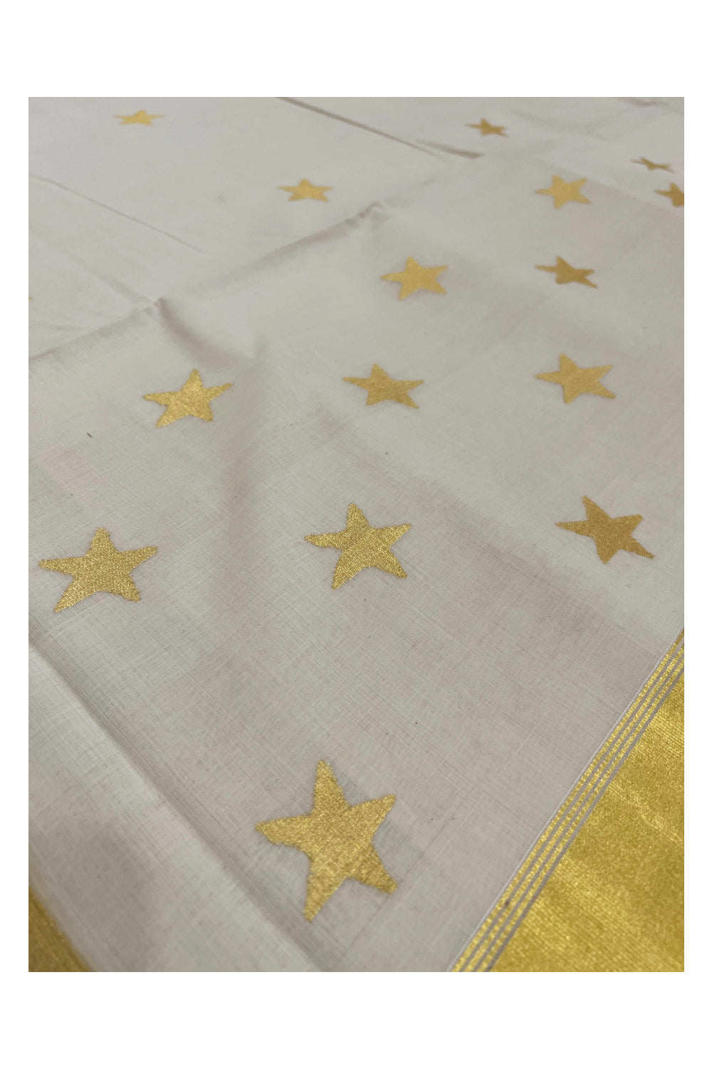 Southloom Super Premium Unakkupaavu Handloom Saree with Star Heavy Work