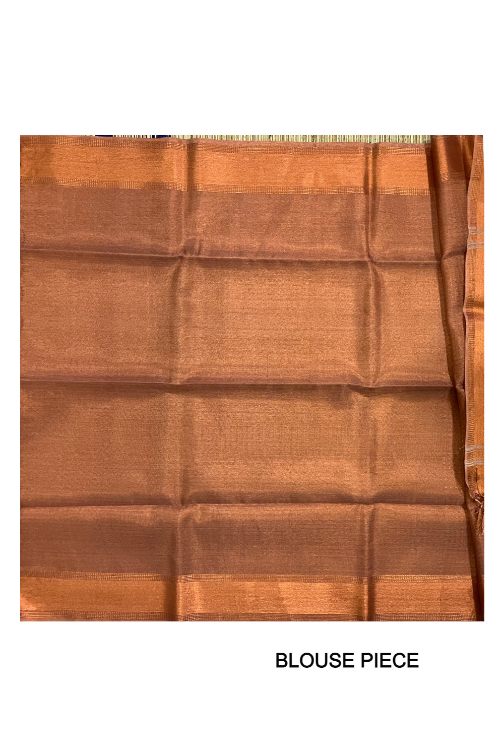 Southloom Tissue Copper Saree with Thread works on Body and Tassels on Pallu