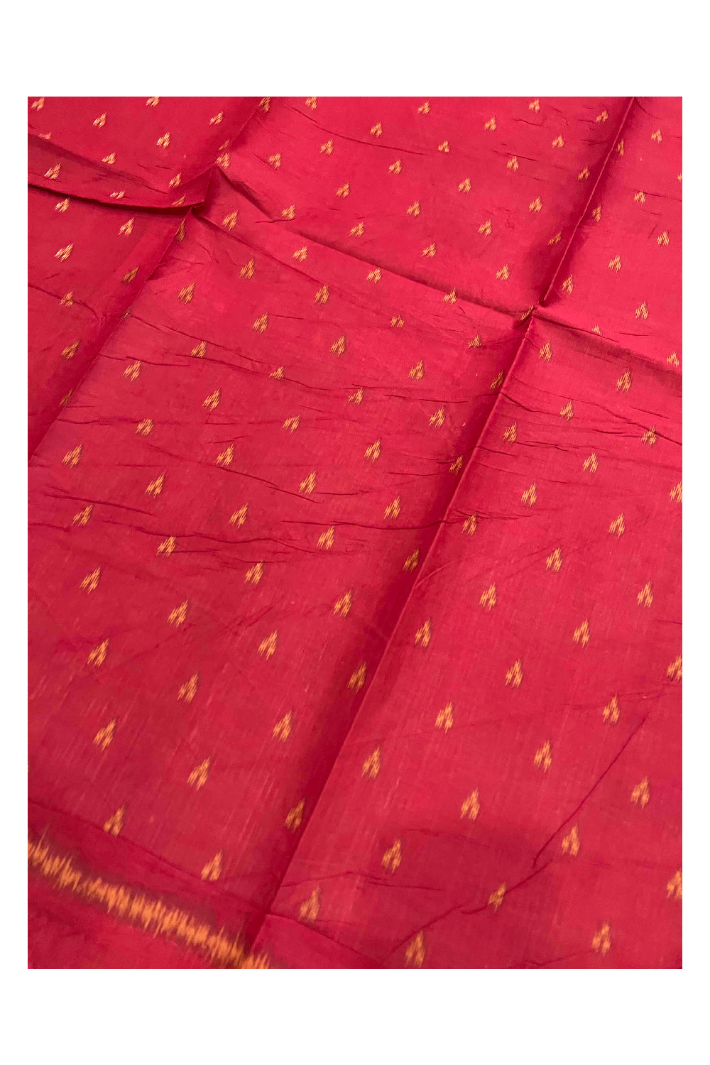 Southloom Jaipur Cotton Printed Light Brown Designer Saree