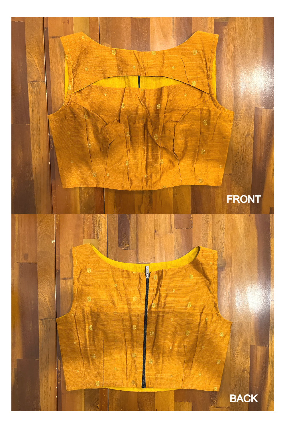 Southloom Yellow Golden Butta Works Ready Made Blouse