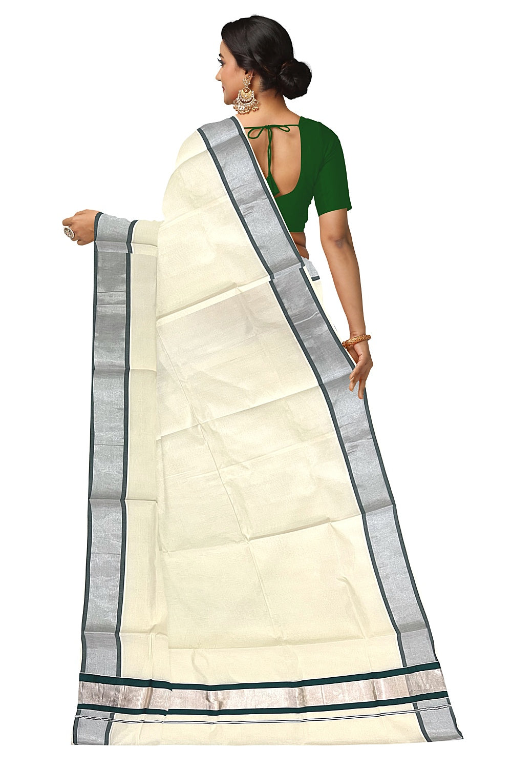 Buy Off-White Sarees for Women by Indie Picks Online | Ajio.com
