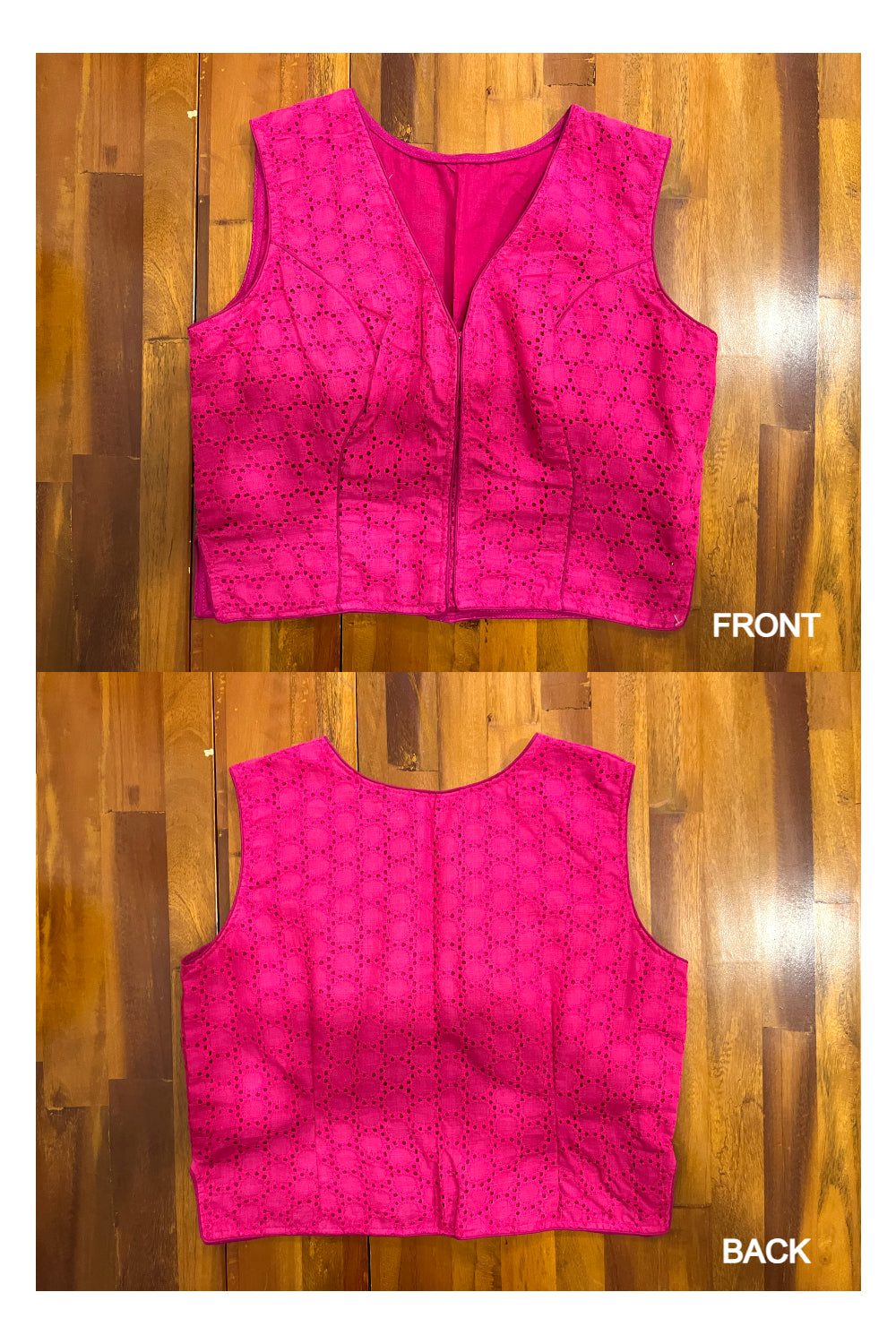 Southloom Pink Hakoba Designed Ready Made Blouse