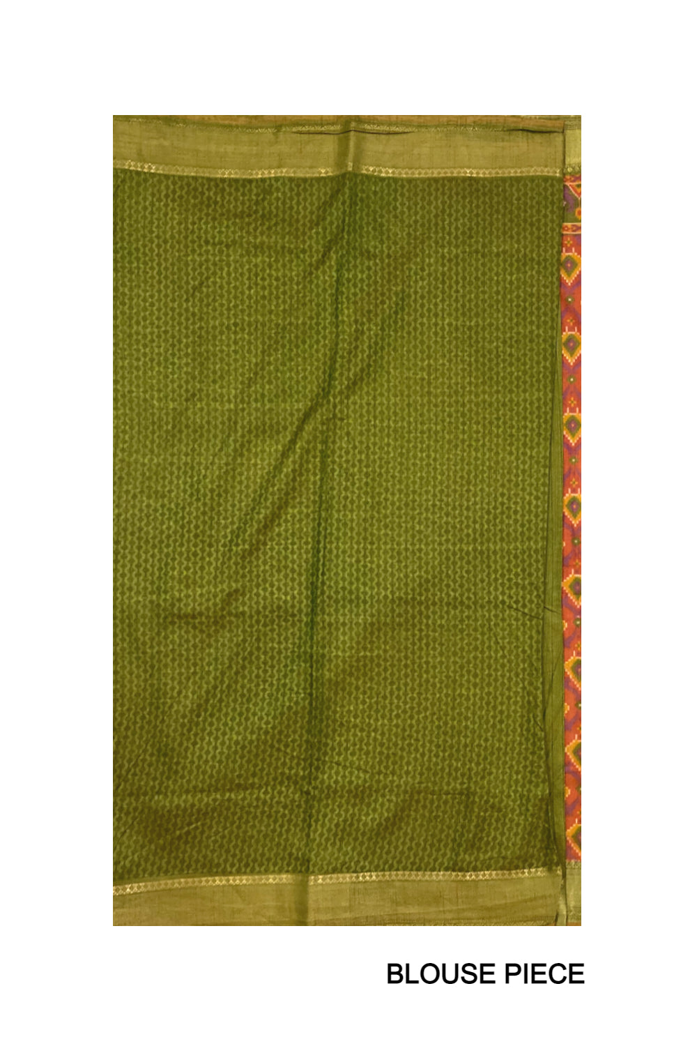 Southloom Multi-Coloured Cotton Saree with Green Designer Border