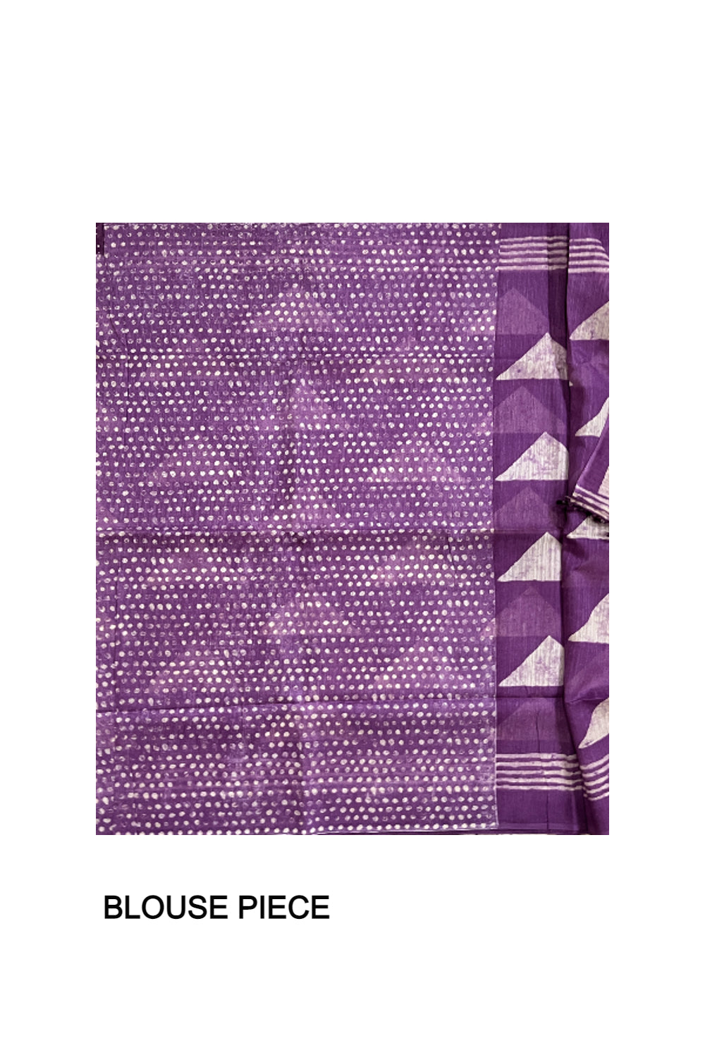 Southloom Art Silk Saree with Violet and Beige Prints on Body