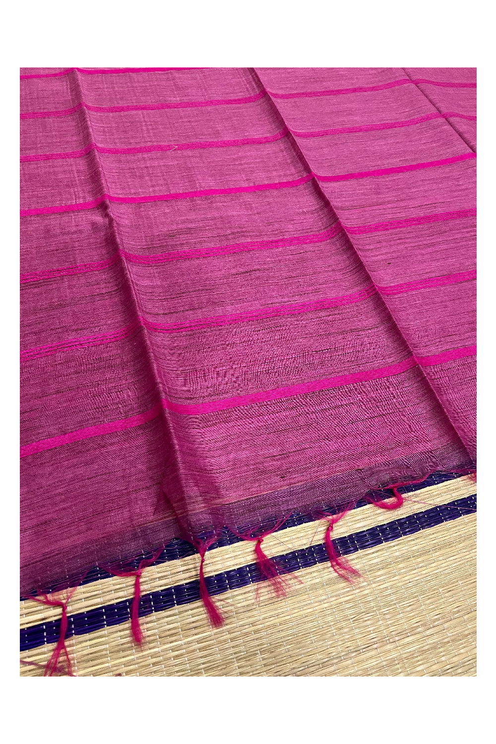 Southloom Magenta Cotton Designer with Thread Work