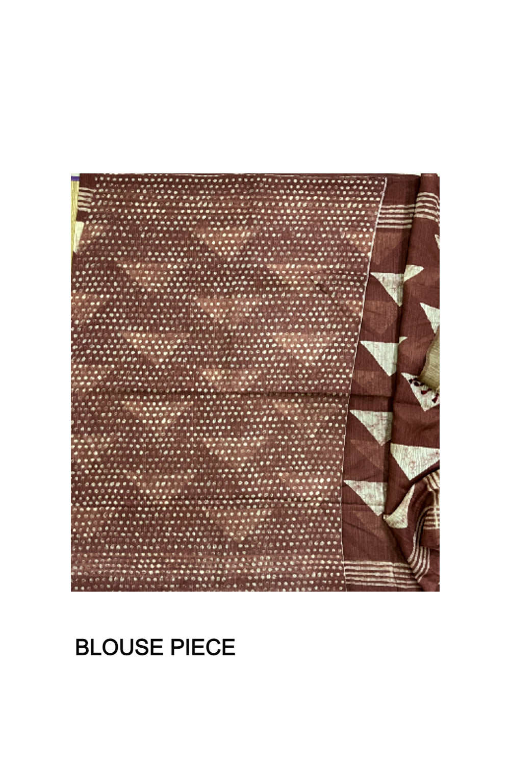 Southloom Art Silk Saree with Maroon and Beige Prints on Body