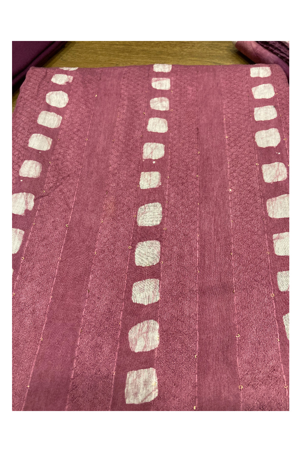 Southloom™ Cotton Churidar Salwar Suit Material in Onion Pink and White Prints