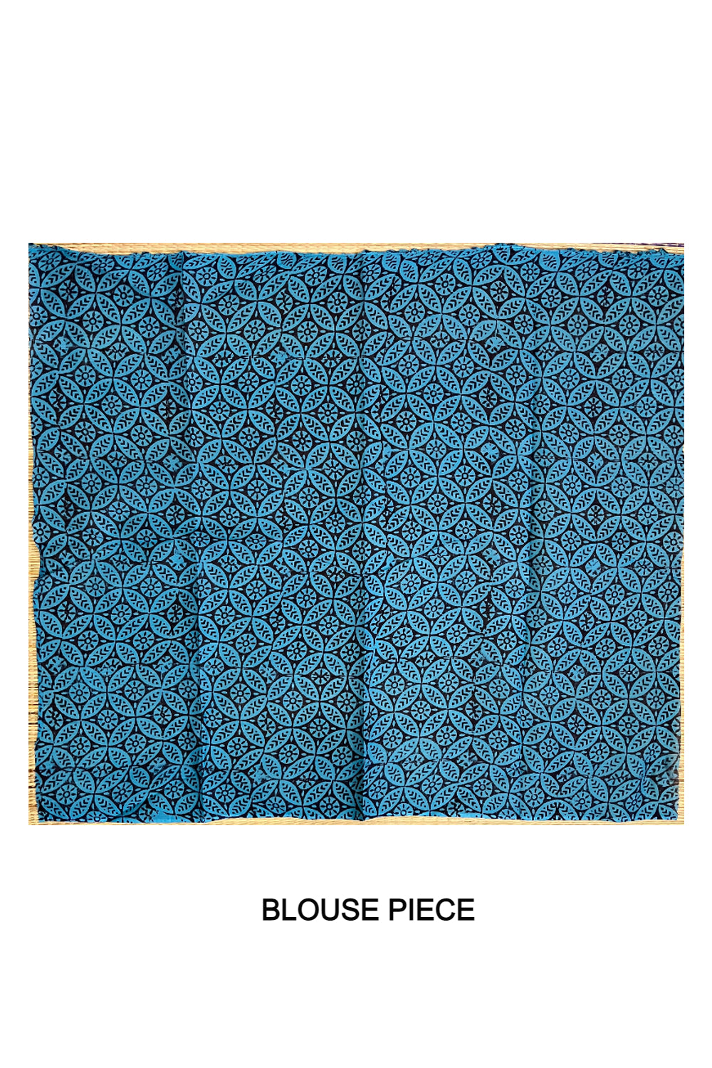 Southloom Pure Cotton Black Saree with Designer Blue Crochet works on Border