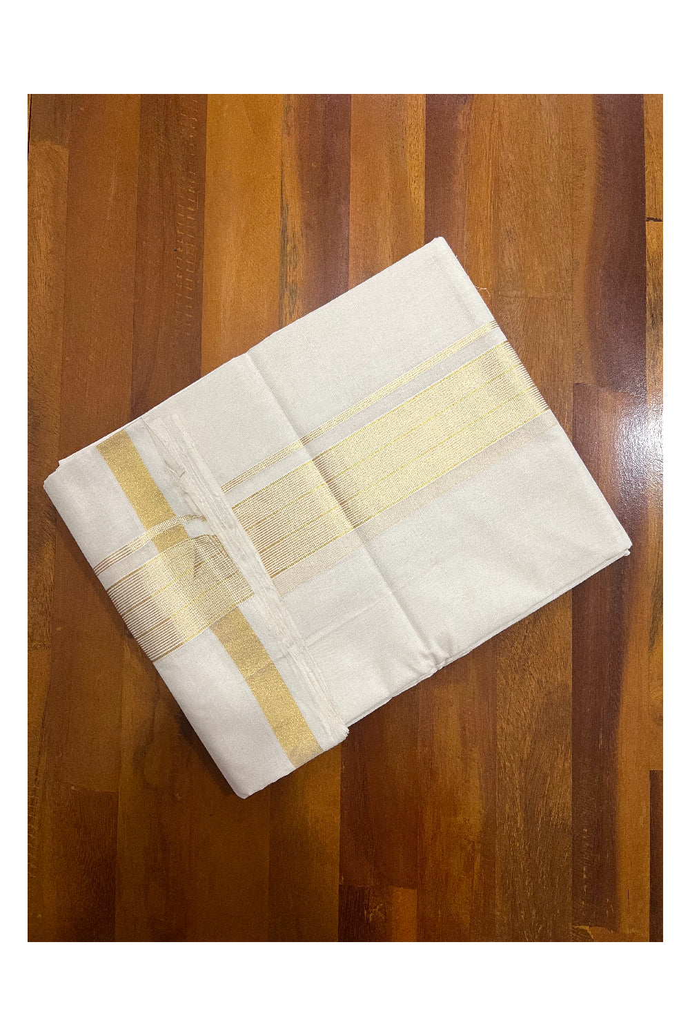 Southloom Premium Unakkupaavu Handloom Mundu with Kasavu Woven Border