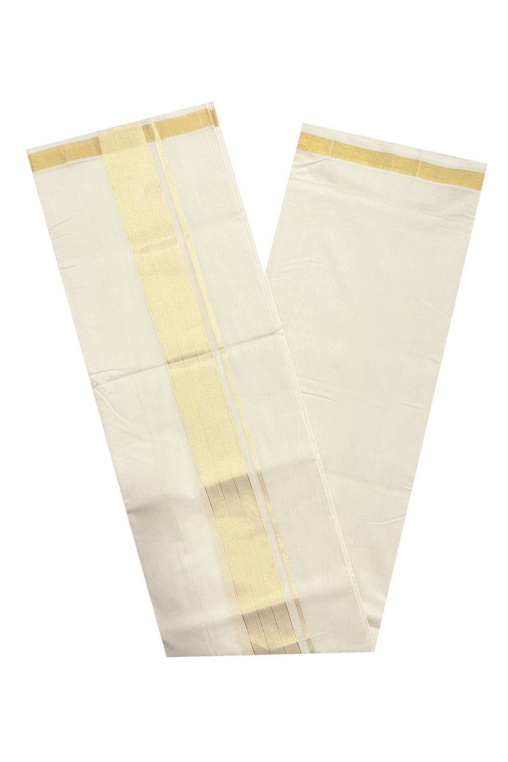 Southloom Premium Unakkupaavu Handloom Mundu with Kasavu Woven Border